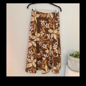 Alfred Dunner Floral Tiered Skirt size 10